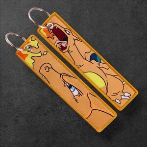 5/$25 - Pokemon Charizard Embroidered Keychain - NEW
